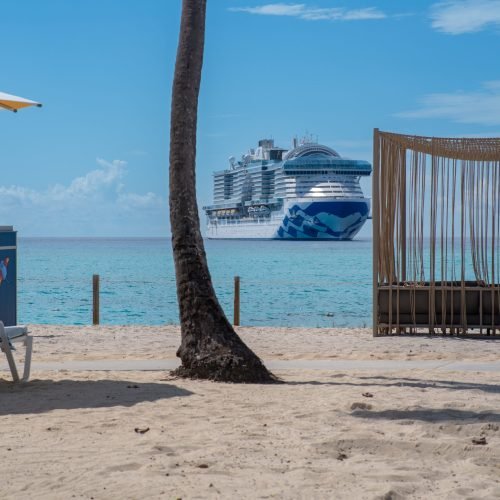 Princess Caye - Ship from Beach